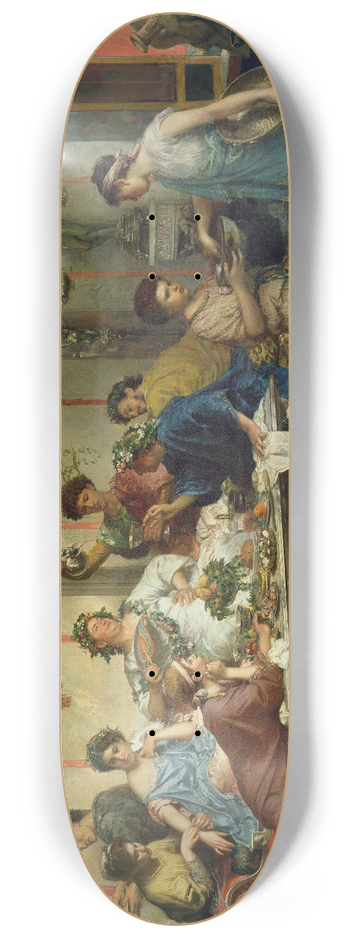 Roberto Bompiani - A Roman Feast 8.25 inch art skate deck