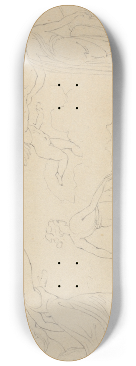 Robert Smirke - Allegorical Scene 8.25 inch art skate deck