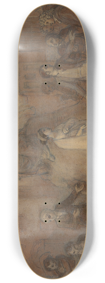 Robert Smirke - One from Illustrations to Shakespeare 8.25 inch art skate deck