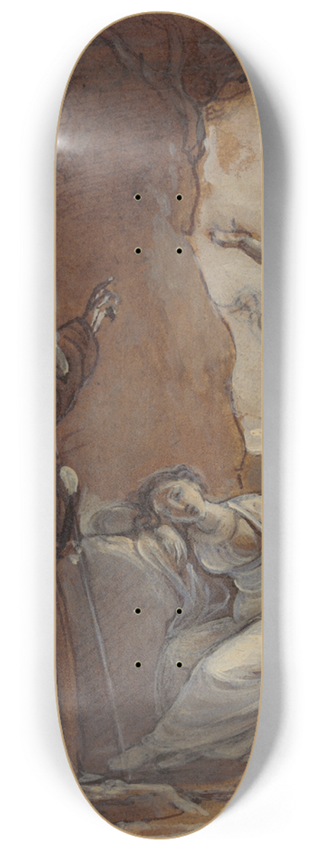 Robert Smirke - Prospero and Ariel 8.25 inch art skate deck