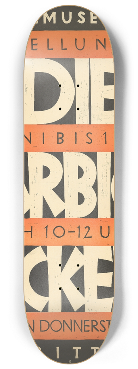 Robert Stcklin - Die farbige Stickerei  Gewerbemuseum Basel 8.25 inch art skate deck