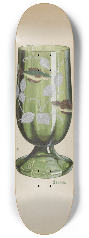 Robert Stewart - Green Glass 8.25 inch art skate deck