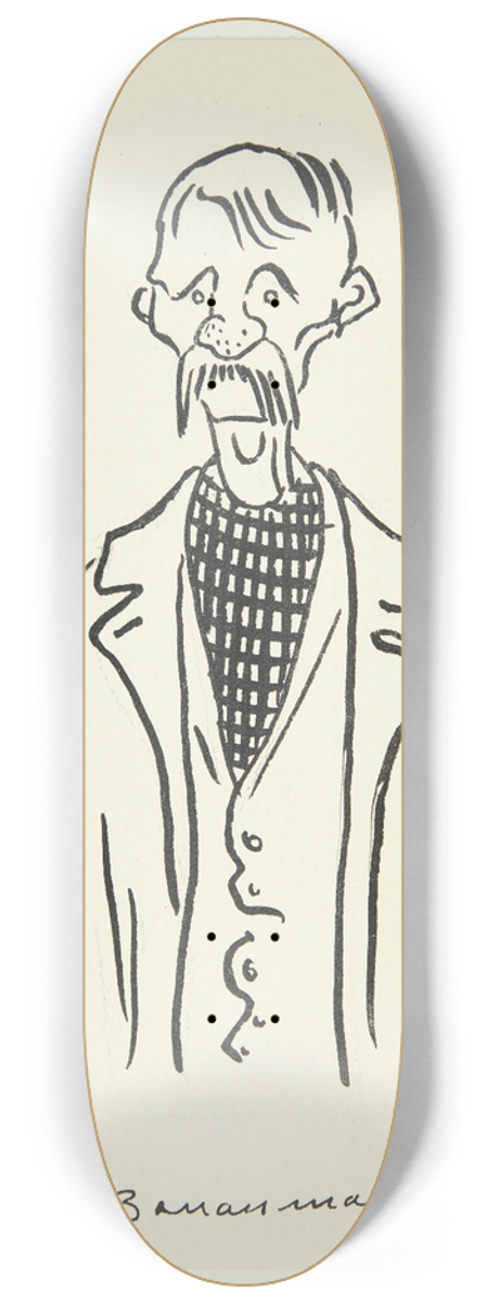 Robert Storm Petersen - Bananmand 8.25 inch art skate deck