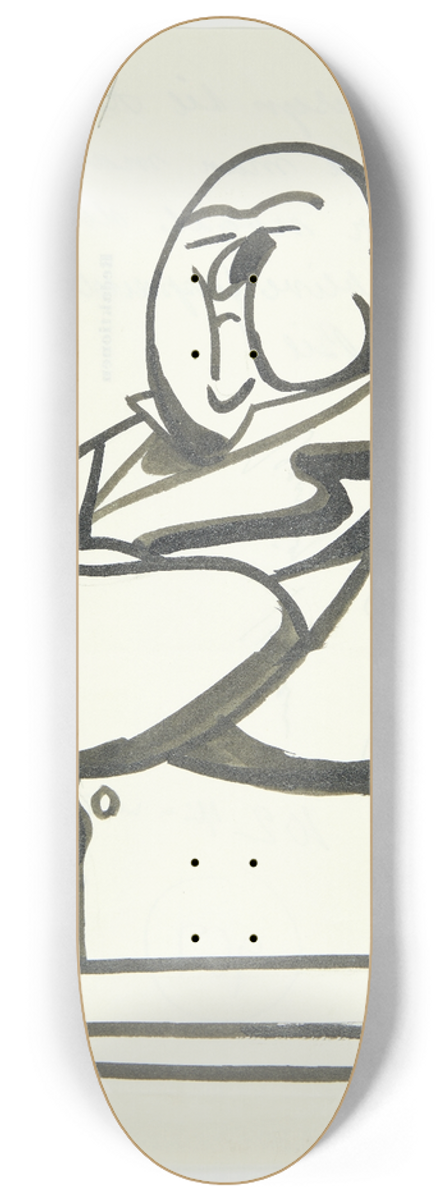 Robert Storm Petersen - Blad til Dagens flue 8.25 inch art skate deck