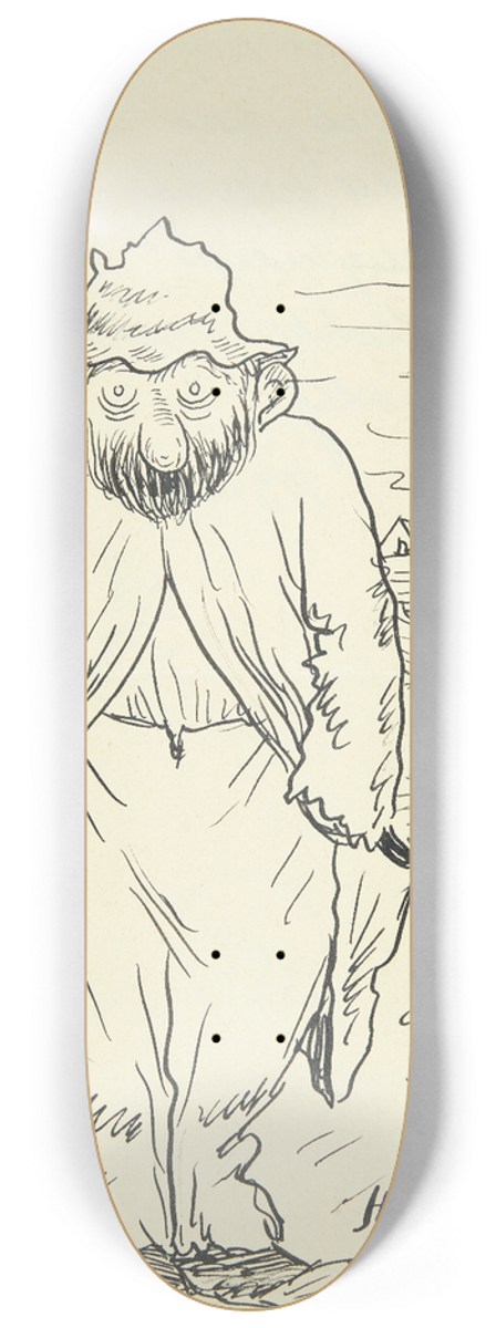 Robert Storm Petersen - Blad til Dagens flue 8.25 inch art skate deck