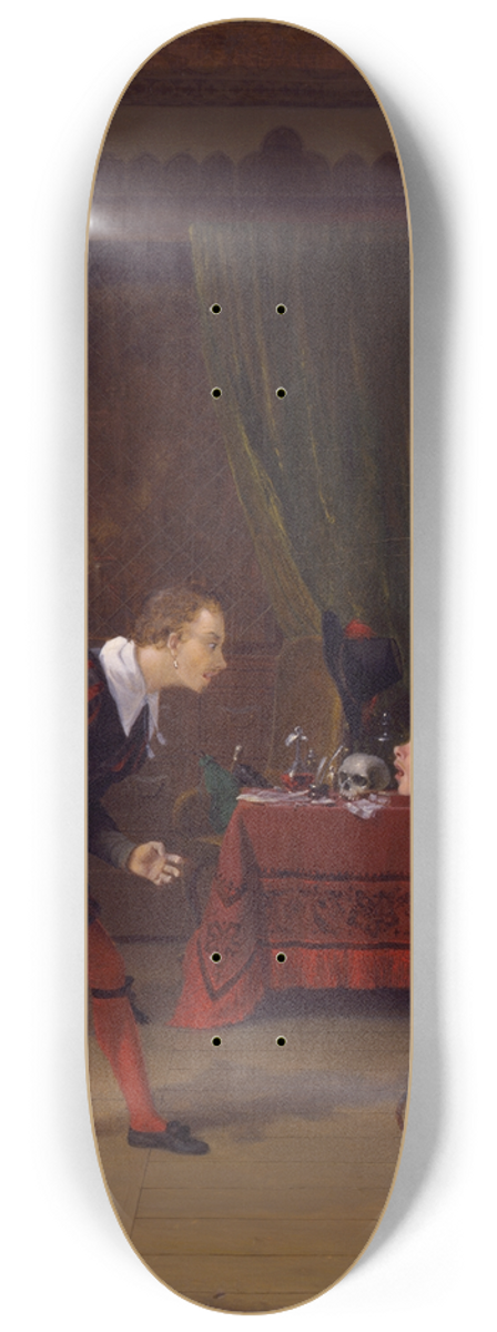 Robert Walter Weir - The Merry Wives of Windsor; Dr. Caius, Simple and Dame Quickly 8.25 inch art skate deck