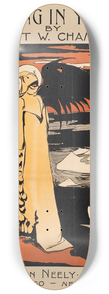 Robert William Chambers - The king in yellow, by Robert W. Chambers 8.25 inch art skate deck