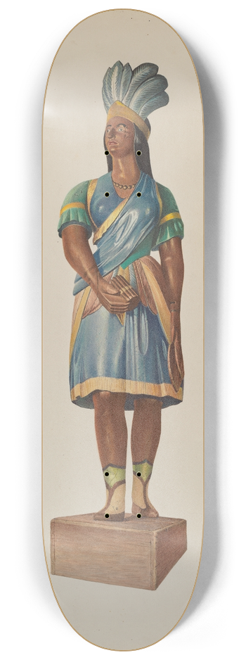 Robert W.R. Taylor - Cigar Store Indian 8.25 inch art skate deck