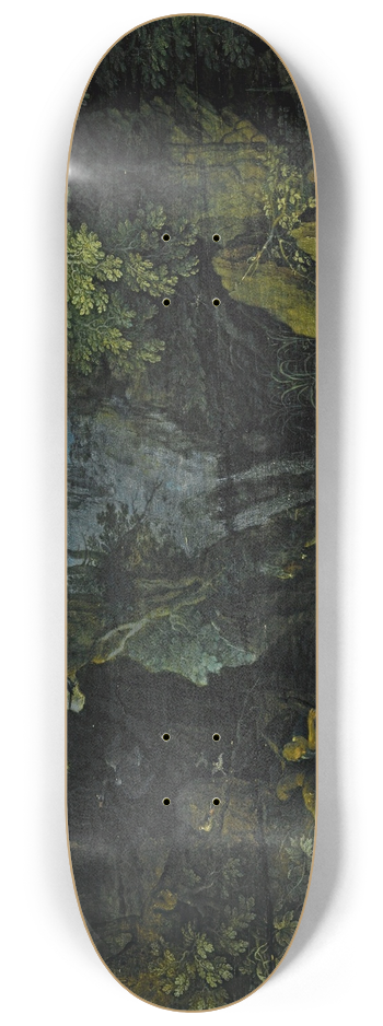 Roelant Savery - A Forest Landscape With Bathing Nymphs And Leda And The Swan 8.25 inch art skate deck