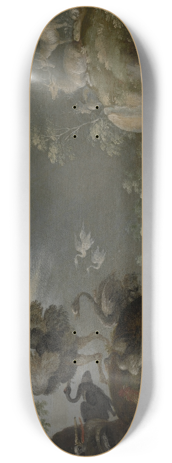 Roelant Savery - Paradijselijk landschap met dieren 8.25 inch art skate deck