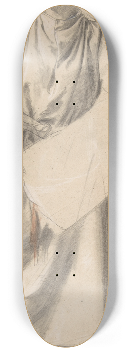 Romain Cazes - Study of a Standing Figure 8.25 inch art skate deck