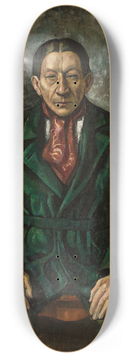 Roman Kramsztyk - Portrait of Romuald Kamil Witkowski 8.25 inch art skate deck