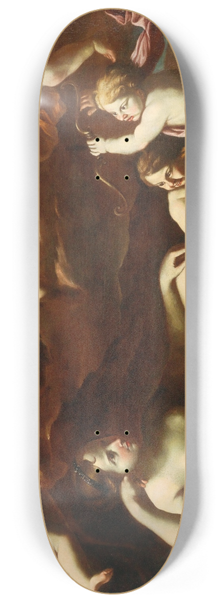 Roman School - Venus and Cupid with Amorini 8.25 inch art skate deck