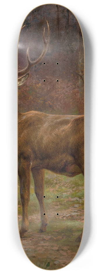 Rosa Bonheur - Stag In An Autumn Landscape 8.25 inch art skate deck