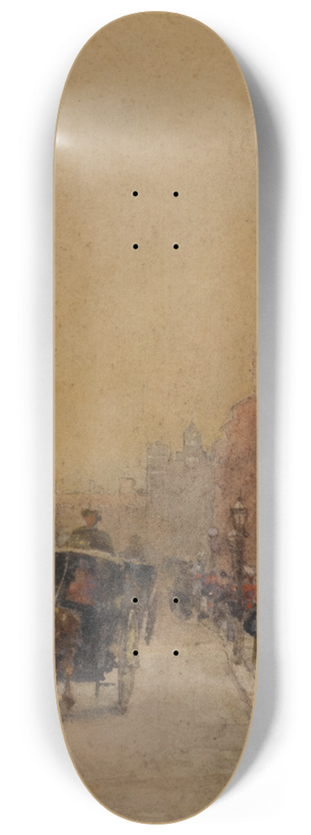 Rose Barton - St Jamess Street, London 8.25 inch art skate deck