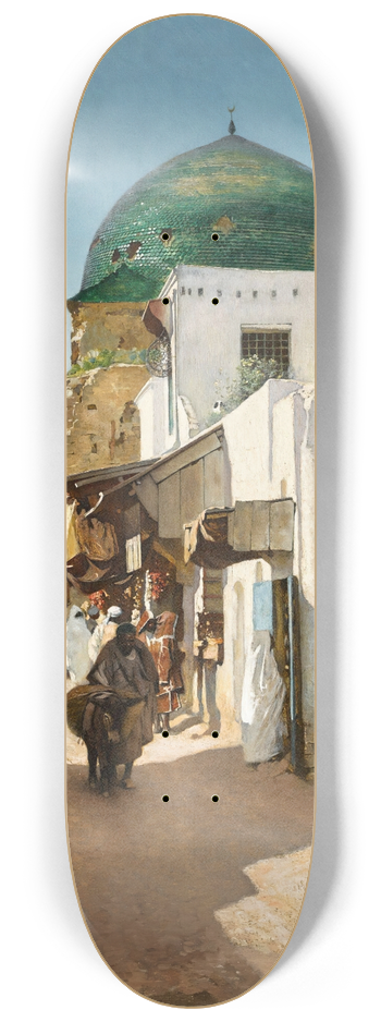 Rubens Santoro - A sunlit street 8.25 inch art skate deck