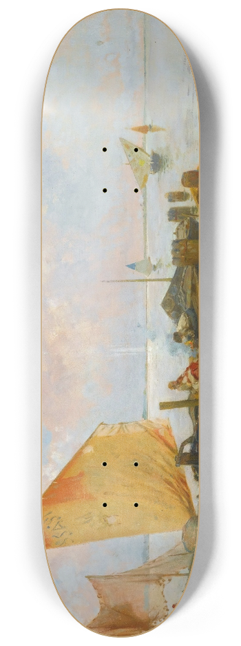 Rubens Santoro - Sailing Boats On The Lagoon, Venice 8.25 inch art skate deck