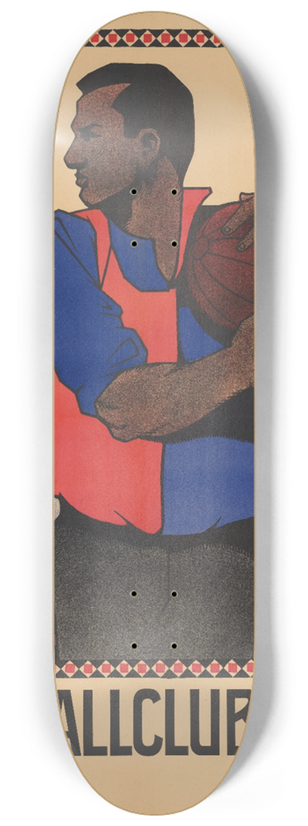 Rudolf Drrwang - Footballclub Basel 8.25 inch art skate deck