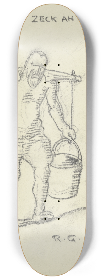 Rudolf Gudden - Zeck am Eselsrcken 8.25 inch art skate deck