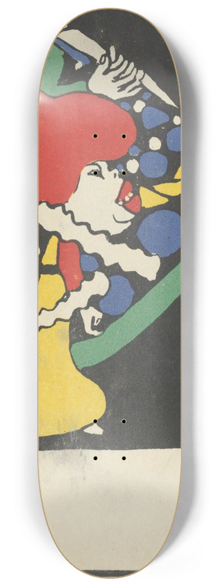 Rudolf Kalvach - Humorous Subject 8.25 inch art skate deck
