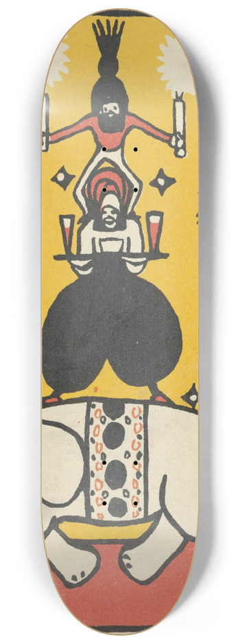 Rudolf Kalvach - Humorous Subject 8.25 inch art skate deck