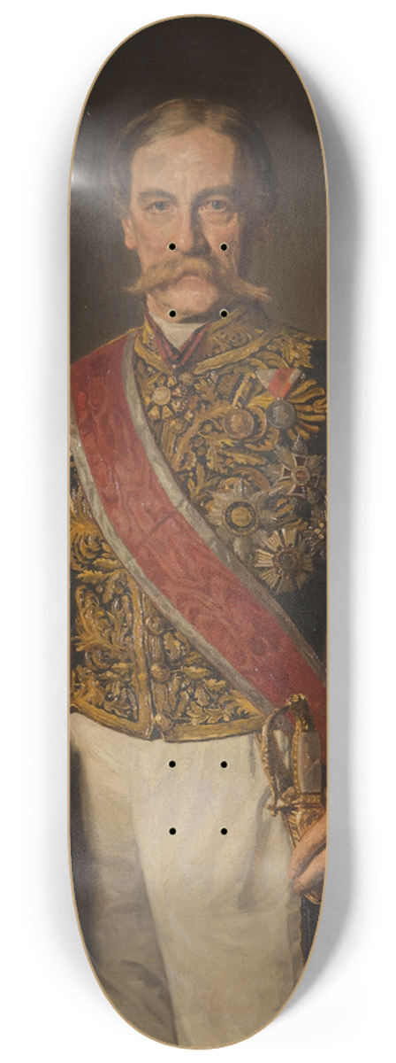 Rudolf Konopa - Minister Karl Hohenwart, Graf von Gerlachstein 8.25 inch art skate deck