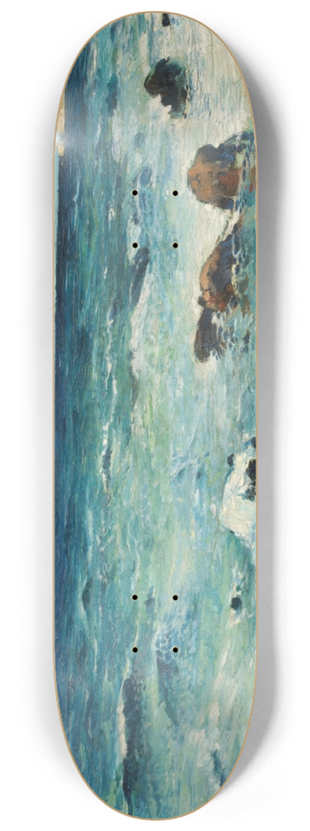 Rudolf Lw - Coastal Landscape 8.25 inch art skate deck