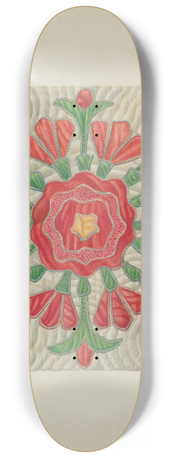Ruth Buker - Applique Quilt 8.25 inch art skate deck