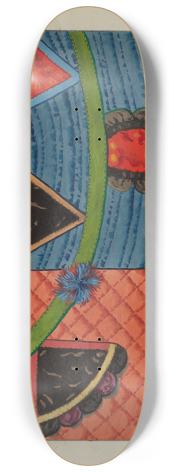 Ruth M. Barnes - Coverlet (Applique Quilt) 8.25 inch art skate deck