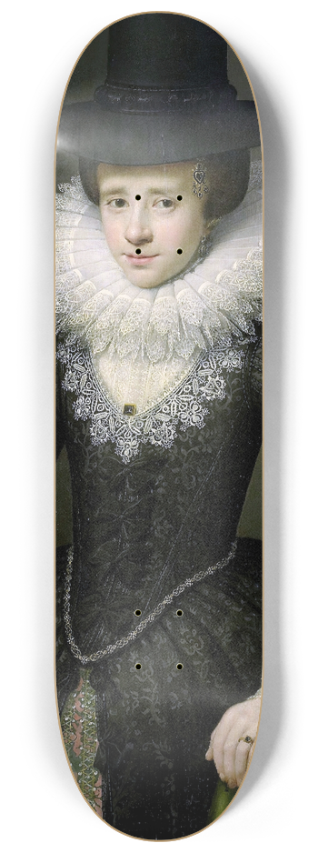 Salomon Mesdach - Portrait of Anna Boudaen Courten 8.25 inch art skate deck