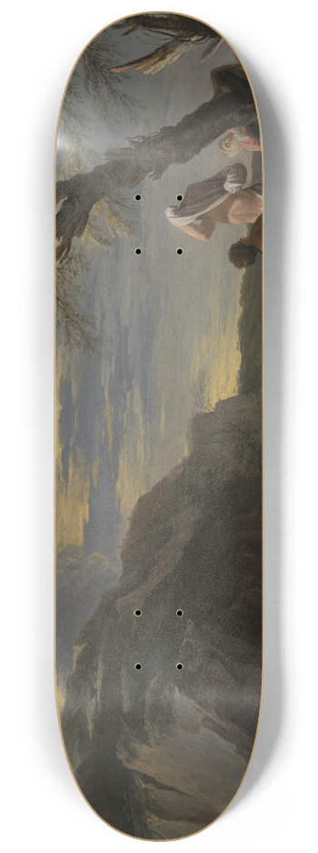 Salvator Rosa - Landscape withBathers 8.25 inch art skate deck