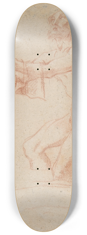 Salvator Rosa - Study for a Raising of Lazarus 8.25 inch art skate deck