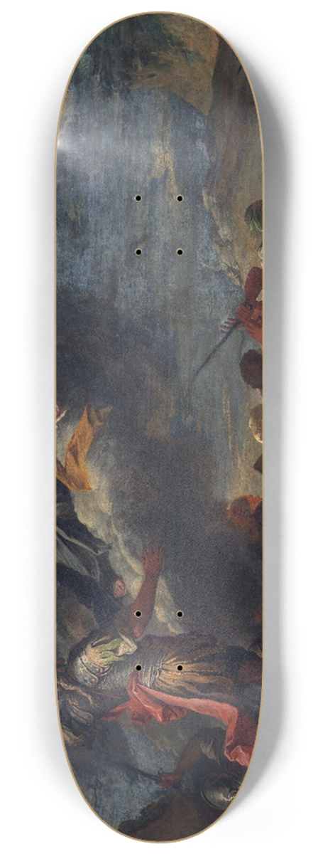 Salvator Rosa - The Founding of Thebes 8.25 inch art skate deck