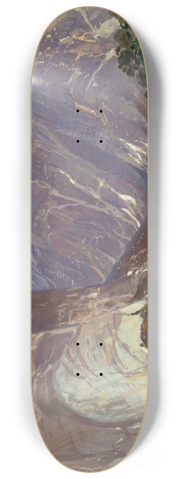 Samuel Colman - Half Dome and Royal Arches, Yosemite, from Glacier Point 8.25 inch art skate deck