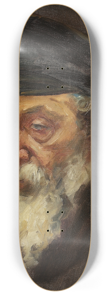 Samuel Hirszenberg - Head of a Jew 8.25 inch art skate deck