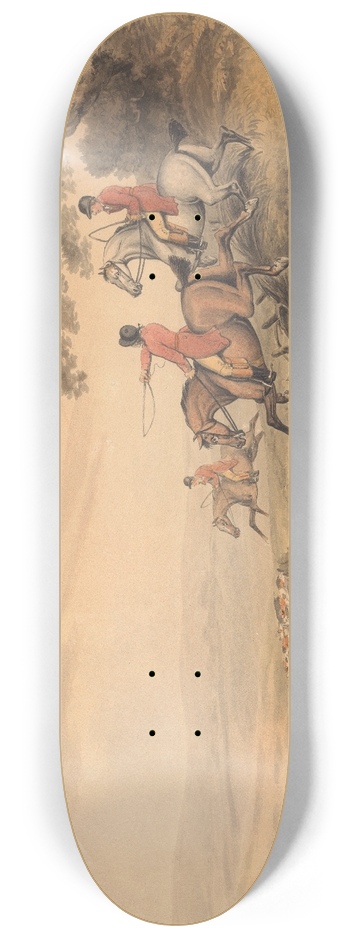 Samuel Howitt - Foxhunting; The Chase 8.25 inch art skate deck