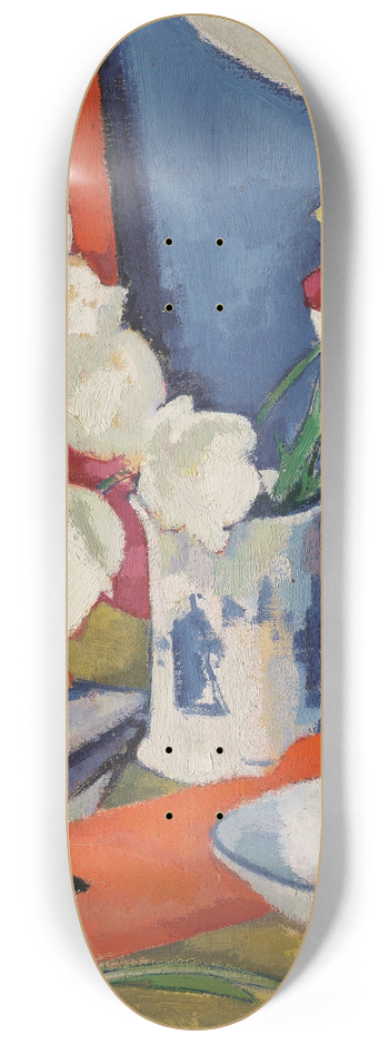 Samuel John Peploe - Red and White Tulips 8.25 inch art skate deck