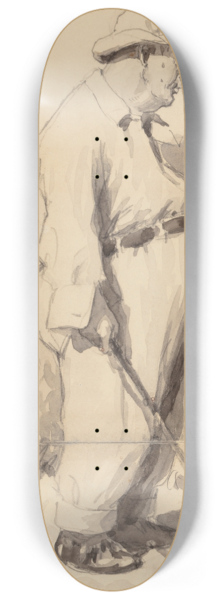 Arthur Burdett Frost - The Golfer 8.25 inch art skate deck