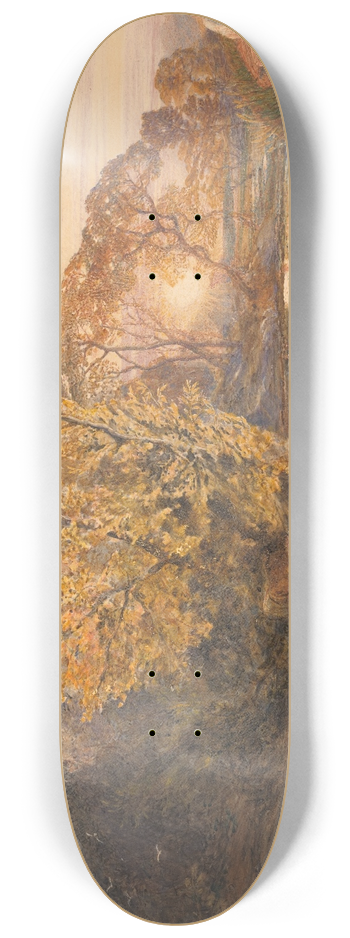 Samuel Palmer - Tintern Abbey at Sunset 8.25 inch art skate deck