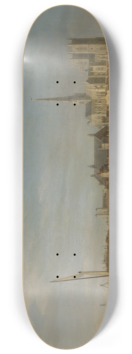 Samuel Scott - The Building of Westminster Bridge 8.25 inch art skate deck