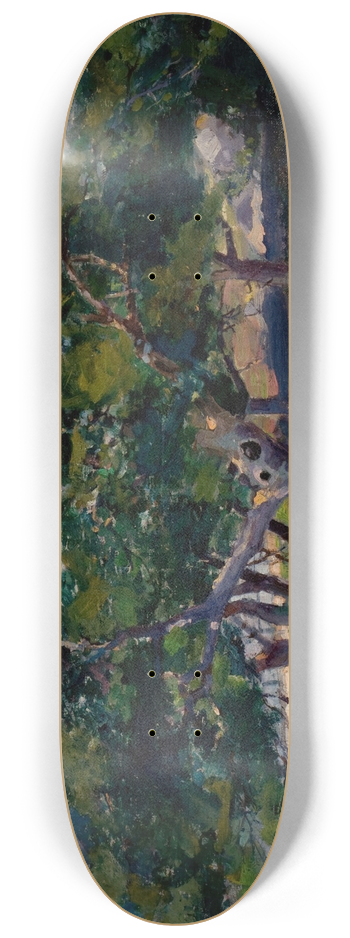 Arthur Cumming - Landscape with Trees 8.25 inch art skate deck