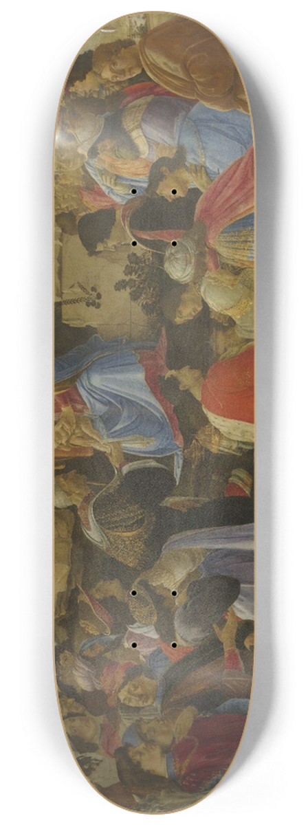 Sandro Botticelli - Adoration of the Magi 8.25 inch art skate deck