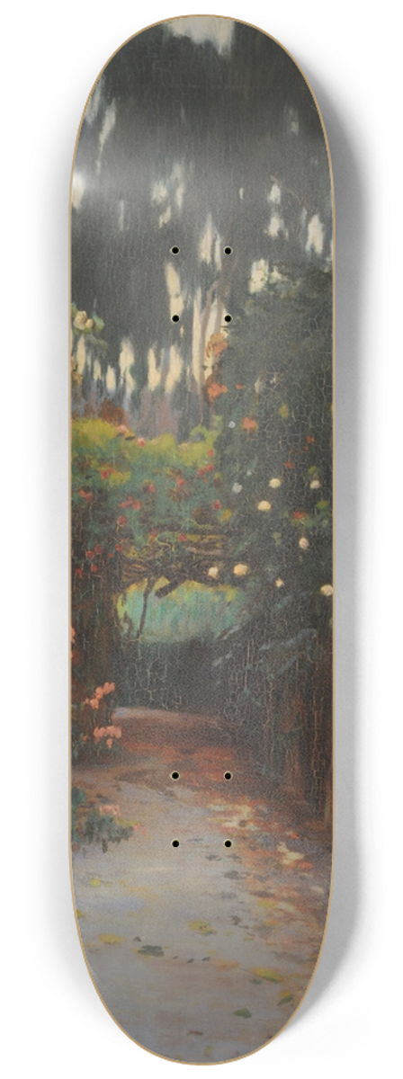 Santiago Rusiol - Camino de rosas 8.25 inch art skate deck