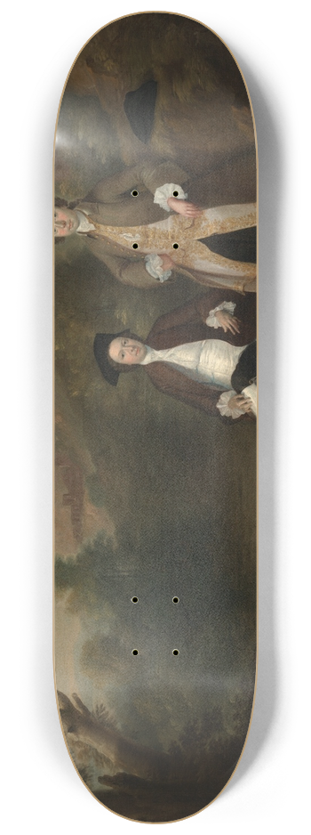 Arthur Devis - Robert Gwillym of Atherton and William Farington ofWerden 8.25 inch art skate deck