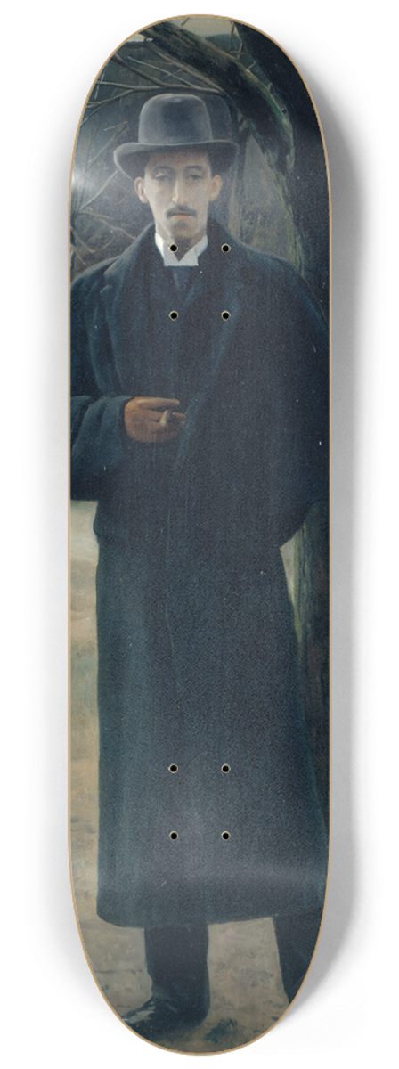 Santiago Rusiol - Portrait Of Miquel Utrillo 8.25 inch art skate deck