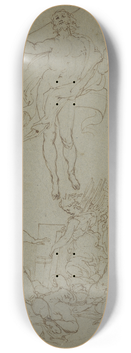 Santi Di Tito - The Resurrection 8.25 inch art skate deck