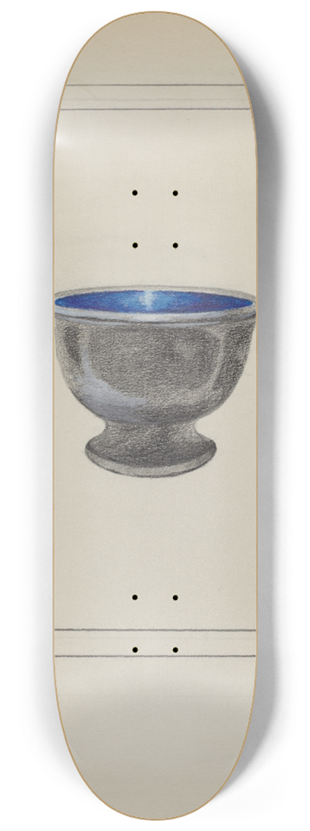 Sara Garfinkel - Pewter Salt or Sugar Bowl 8.25 inch art skate deck