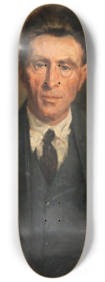 Sarah Henrietta Purser - Portrait of Joseph ONeill, Novelist and Scholar 8.25 inch art skate deck