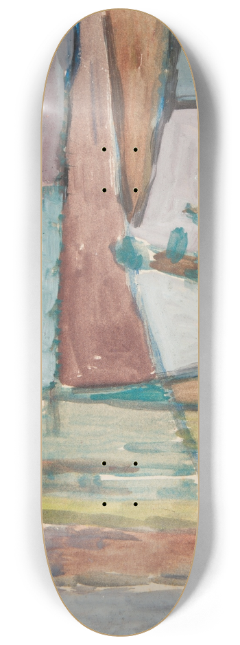 Sasza Blonder - Rowerzysta na tle pejzau 8.25 inch art skate deck