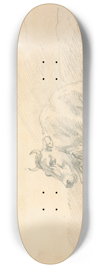 Sawrey Gilpin - Cow Lying Down 8.25 inch art skate deck